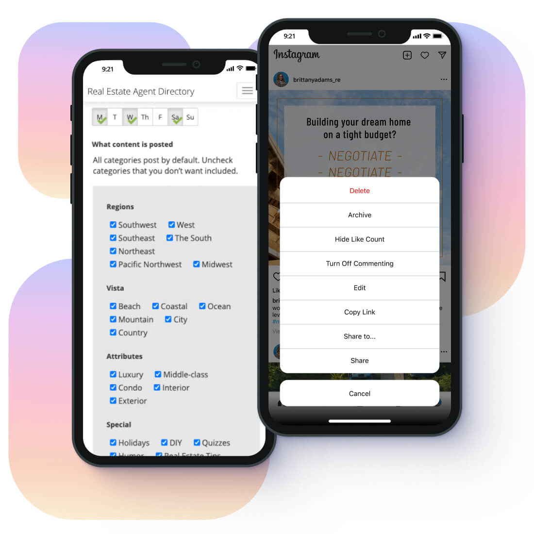 Full control over your Instagram posts